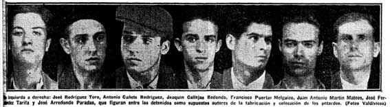 Antonio Cañete, José Fernández y otros fusilados entre Víznar y Alfacar