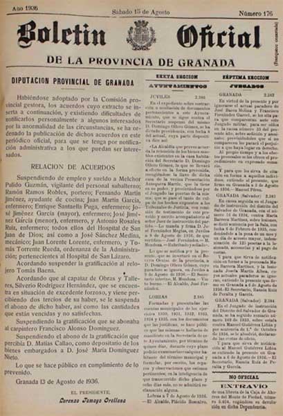Boletín Oficial de la Provincia, de 15 de agosto 1936