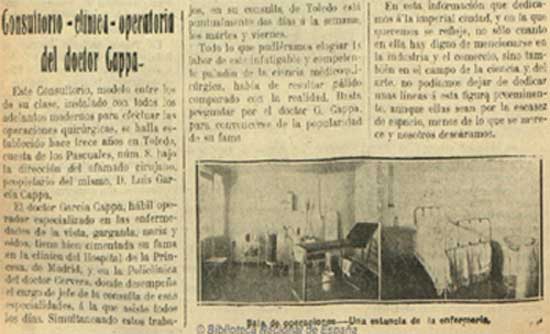 Consulta de Enrique García Cappa en Toledo